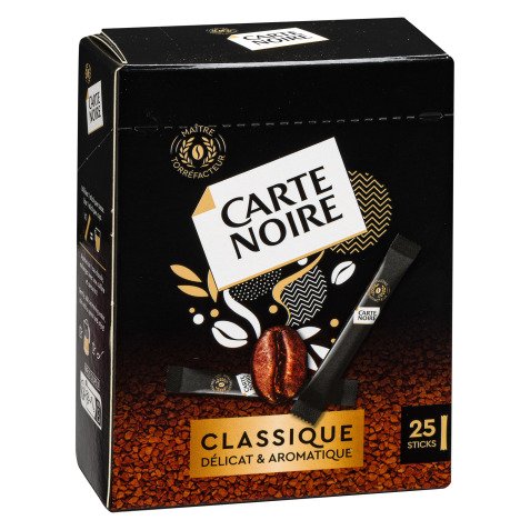 Sticks soluble coffee Carte Noire classic - box of 25