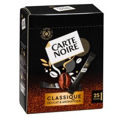 Sticks soluble coffee Carte Noire classic - box of 25