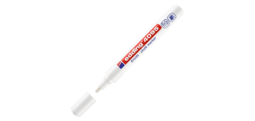 Marqueur craie Edding E4095 pointe ogive moyenne 2 à 3 mm