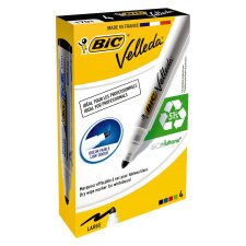 Erasable marker Bic Velleda 1701 conical point 4,95 mm - sleeve with 4 assorted colors 