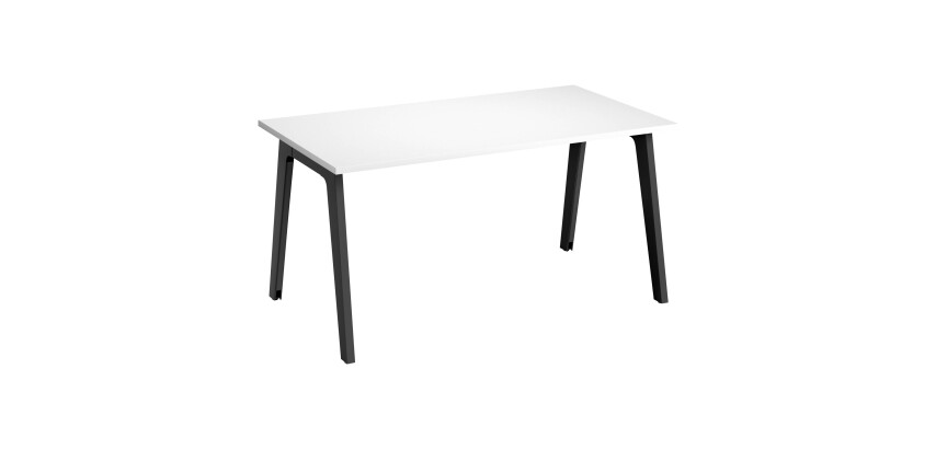 Scrivania dritta eden arche l140 bianca gambe antracite
