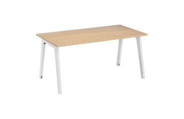 Mesa recta Eden Arco An 160 cm roble patas metal