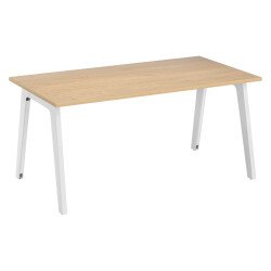 Mesa recta Eden Arco An 160 cm roble patas metal