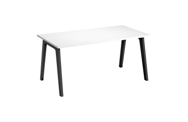 Straight desk Eden Arch white L 160 cm with cable management