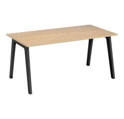 Büro Eden Ark Einheitsgröße, Eiche hell, mit Kabelkanal L 160 cm