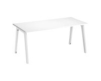 Bureau droit Exprim Arche blanc L 180 cm avec goulotte