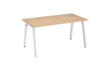 Mesa recta Eden Arco An 140 cm roble patas metal
