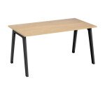 Mesa recta Eden Arco An 140 cm roble patas metal