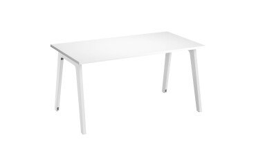 Schreibtisch Eden Ark 140 cm weiß mit Kabeldurchführung