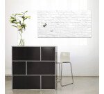 Tableau verre brique blanche SIGEL 55 x 130 cm
