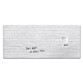 Tableau verre brique blanche SIGEL 55 x 130 cm