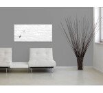 Tableau verre brique blanche SIGEL 55 x 130 cm