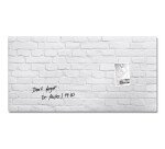 Tableau verre brique blanche SIGEL 46 x 91 cm