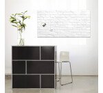 Tableau verre brique blanche SIGEL 46 x 91 cm