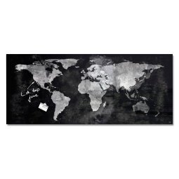 Glasbord world map Sigel 55 x 130 cm 