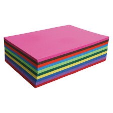 Pack 250 vellen papier kleur A4 assortiment Carta Clairefontaine 130 g