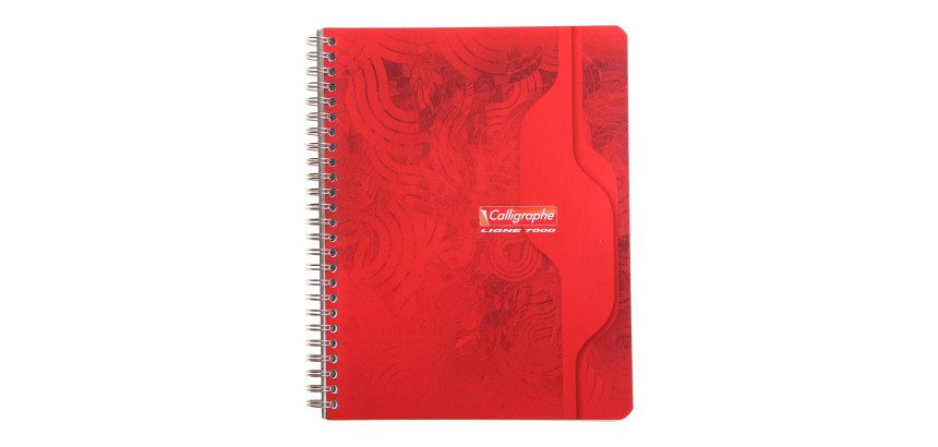 Cahier spirale Calligraphe 17 x 22 cm  grands carreaux 180 pages