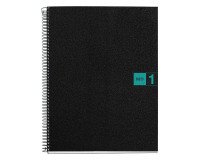 Cuaderno tapa de polipropileno A5 cuadricula 5 mm- 1 color Miquelrius