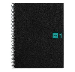 Cuaderno tapa de polipropileno A5 cuadricula 5 mm- 1 color Miquelrius