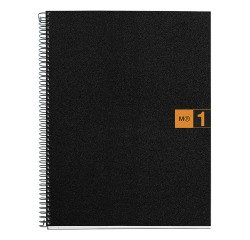 Cuaderno tapa de polipropileno cuadricula 5 mm- 1 color Miquelrius Naranja