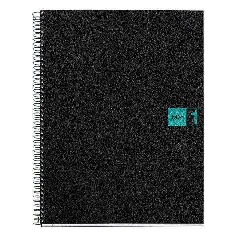 Cuaderno tapa de polipropileno A4 cuadricula 5 mm- 1 color Miquelrius Turquesa