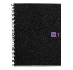 Cuaderno tapa de polipropileno A4 cuadricula 5 mm- 1 color Miquelrius Violeta