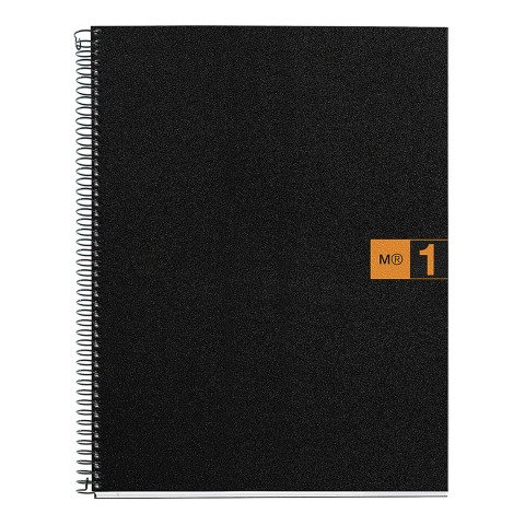 Cuaderno tapa de polipropileno A4 cuadricula 5 mm- 1 color Miquelrius Naranja