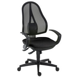 Chaise de bureau Open Point - synchrone - avec accoudoirs fixes