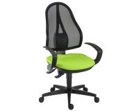 Silla de oficina Holly contacto permanente con reposabrazos fijos