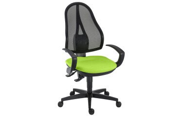 Silla de oficina Holly contacto permanente con reposabrazos fijos