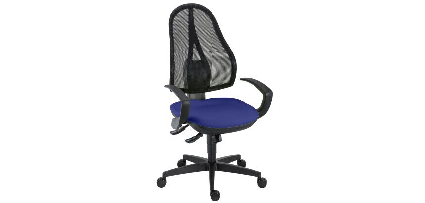 Chaise de bureau Open Point - synchrone - avec accoudoirs fixes