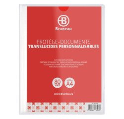 Portalistino personalizzabile A4 40 buste finitura liscia 80 viste trasparente Bruneau
