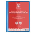 Translucent and personalizable document holders Bruneau polypropylene A4 20 sleeves - 40 sights 