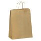 Sacs ECO kraft brun poignées torsadées 90 g/m² - 250 sacs