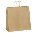 Sacs ECO kraft brun poignées torsadées 40 x 35 x 14 cm - Carton de 200