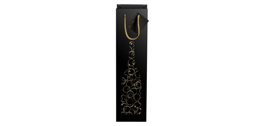 Sac bouteille papier pelliculé mat pour magnum - Paquet de 10