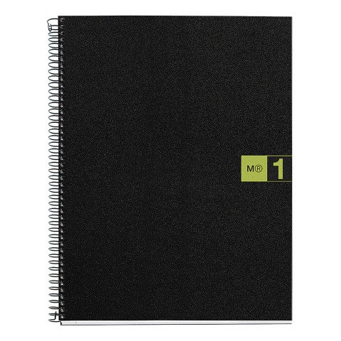 Cuaderno tapa de polipropileno A4 cuadricula 5 mm- 1 color Miquelrius Verde