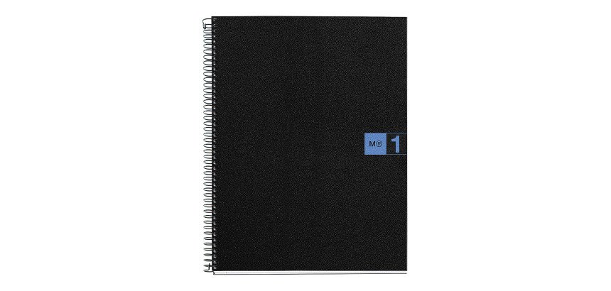Cuaderno tapa de polipropileno A5 cuadricula 5 mm- 1 color Miquelrius