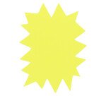 Etiquettes carton forme éclatée jaune/orange 160 x 120 mm Apli - Boîte de 50