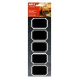 Removable chalk label octagonal 65 x 41 mm Agipa - box of 10