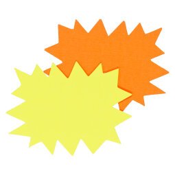 Labels in cardboard crenated yellow/orange 160 x 120 mm Apli - box of 50