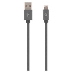 Câble tressé USB - Lightning 2 m couleur