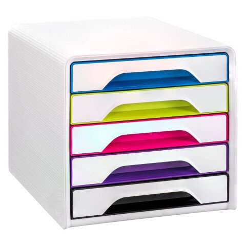 Módulo de casificación SMOOVE Artic CEP Blanco 5 cajones multicolor