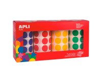Zelfklevende pastilles  Ø 20mm Agipa 7080U assortiment - doos van 7080