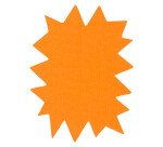 Etiquettes carton forme éclatée jaune/orange 160 x 120 mm Apli - Boîte de 50