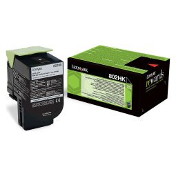 Lexmark 80C2HK0 Tonerkartusche hohe Kapazität schwarz für Laserdrucker