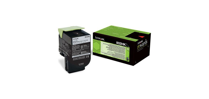 Lexmark 80C2HK0 - Toner haute capacité noir pour imprimante laser