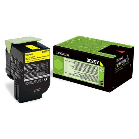 Lexmark 80C2SY0 tóner original amarillo
