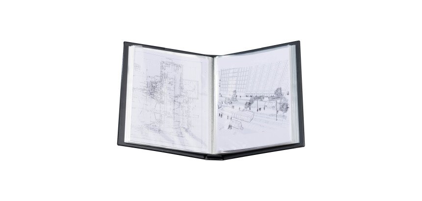 Protège-documents à faisceaux Voltiplast Oxford 100 pochettes - 200 vues