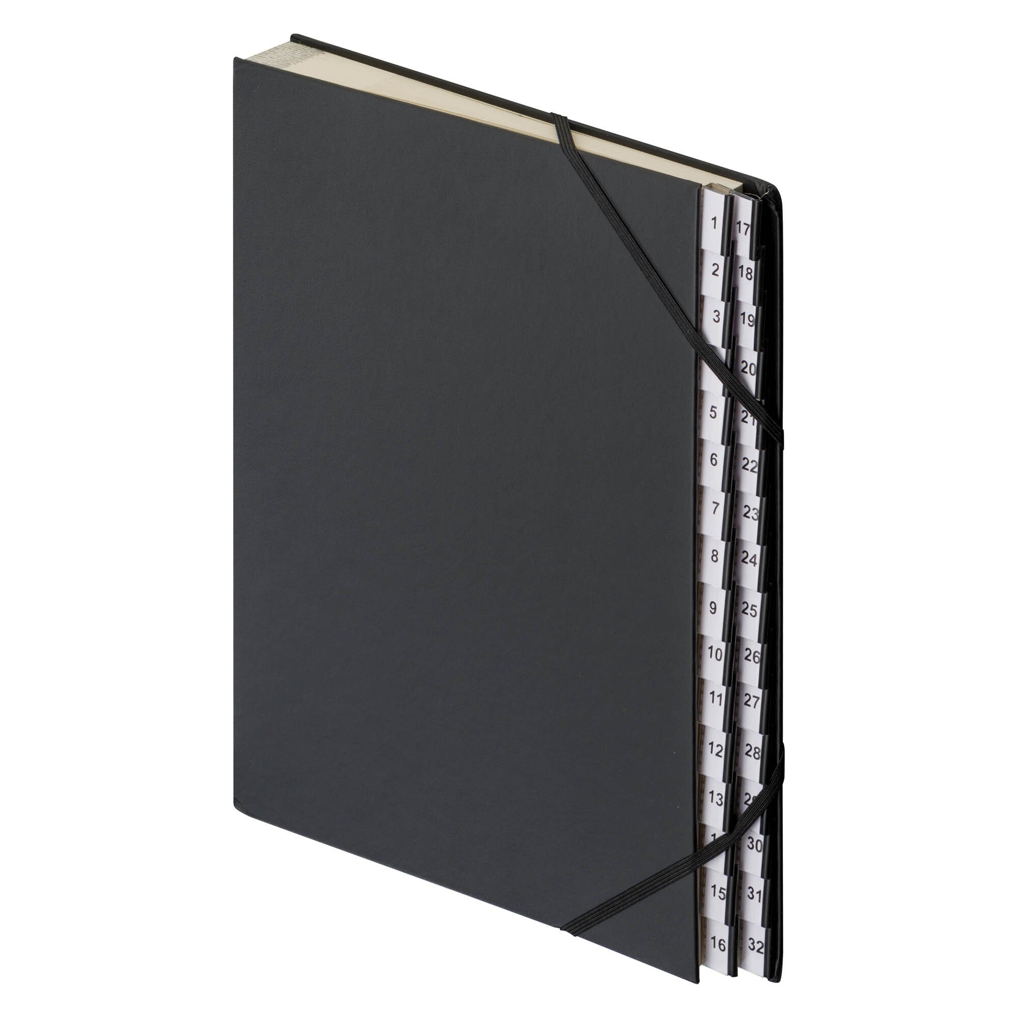 Trieur Balacron Numérique 31 Compartiments Noir - Pour Documents A4, Format 25x33cm